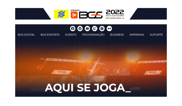 Guia da BGS 2022 - Datas e horários das apresentações e streamers
