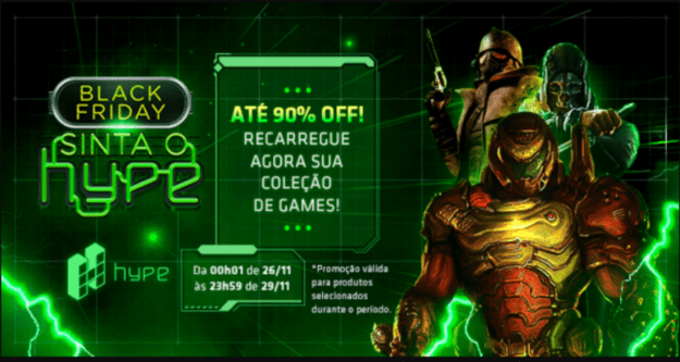 Promoções de Natal do Hype Games tem descontos de até 90%